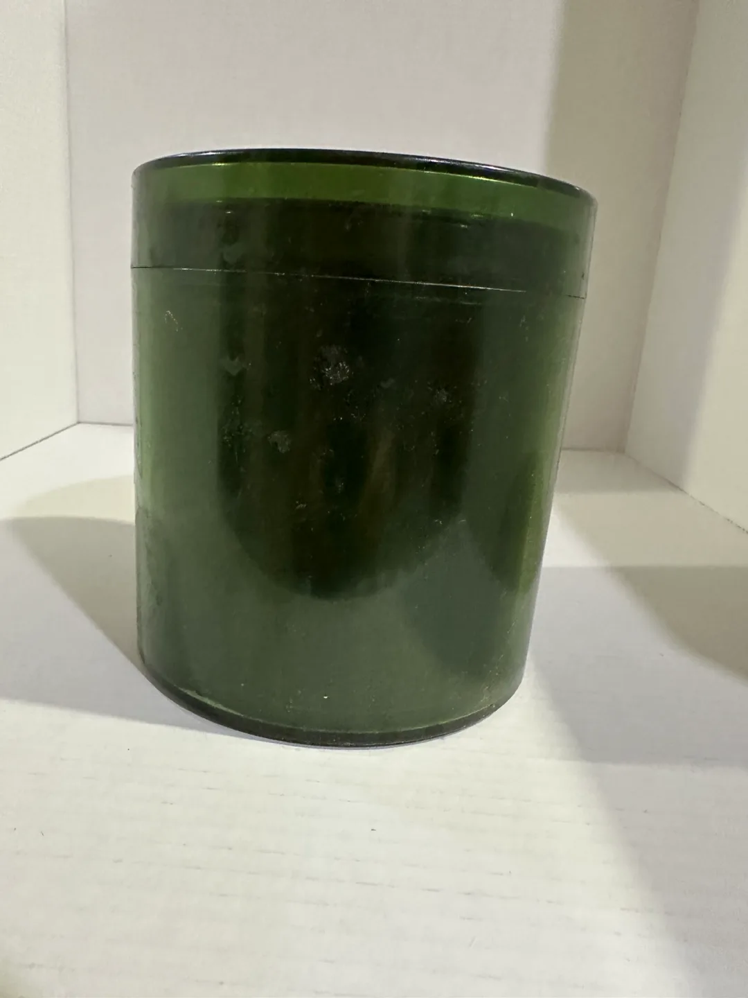 Set of 4 Vintage Green containers with Lids. thumbnail