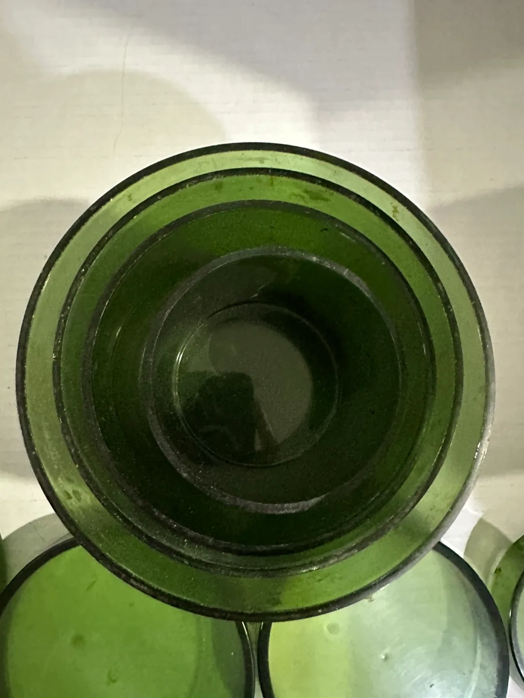 Set of 4 Vintage Green containers with Lids. image indicator(7)