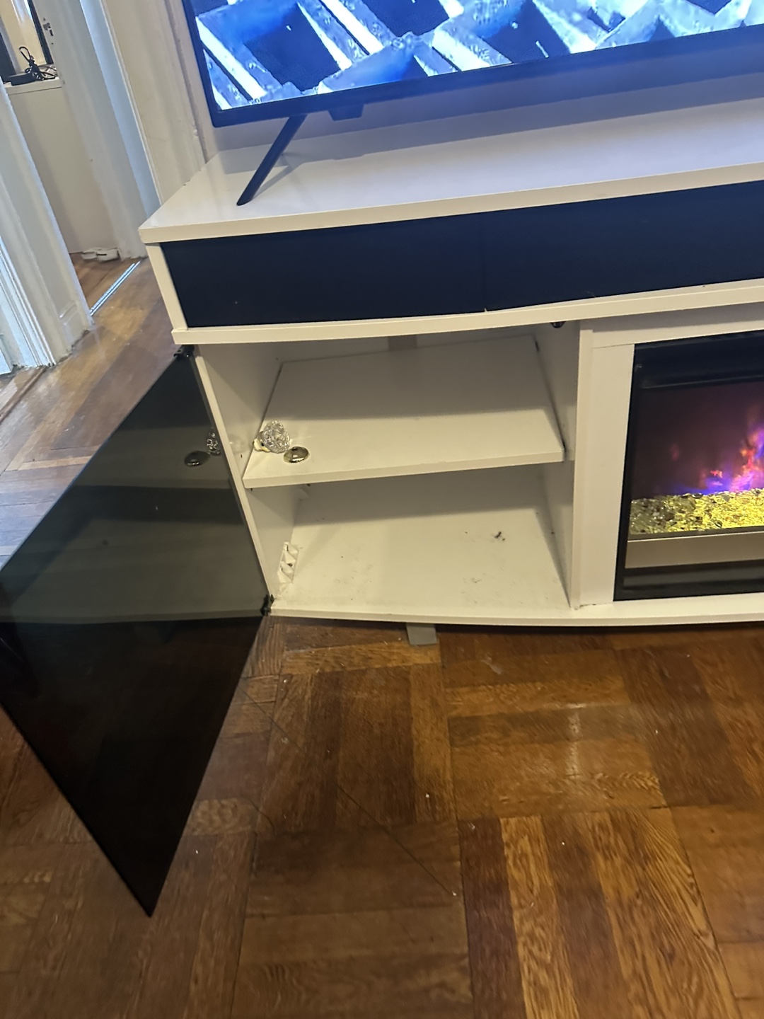 TV Stand with Electric Fireplace