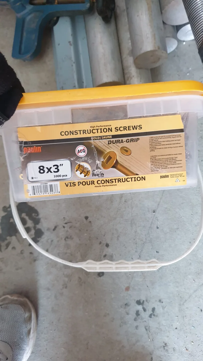 1000 Paulin 8x3" Dura-Grip Construction Screws thumbnail