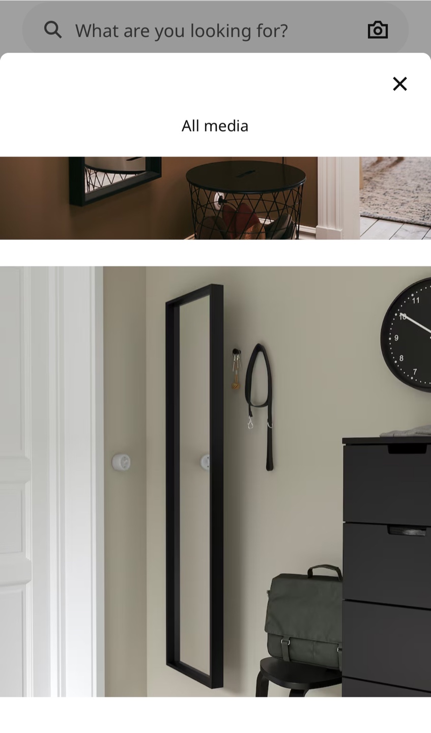IKEA NISSEDAL Mirror - Black - photo 3