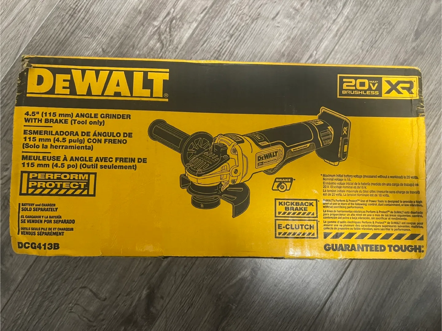 DEWALT 20V XR Brushless 4.5-Inch Angle Grinder thumbnail