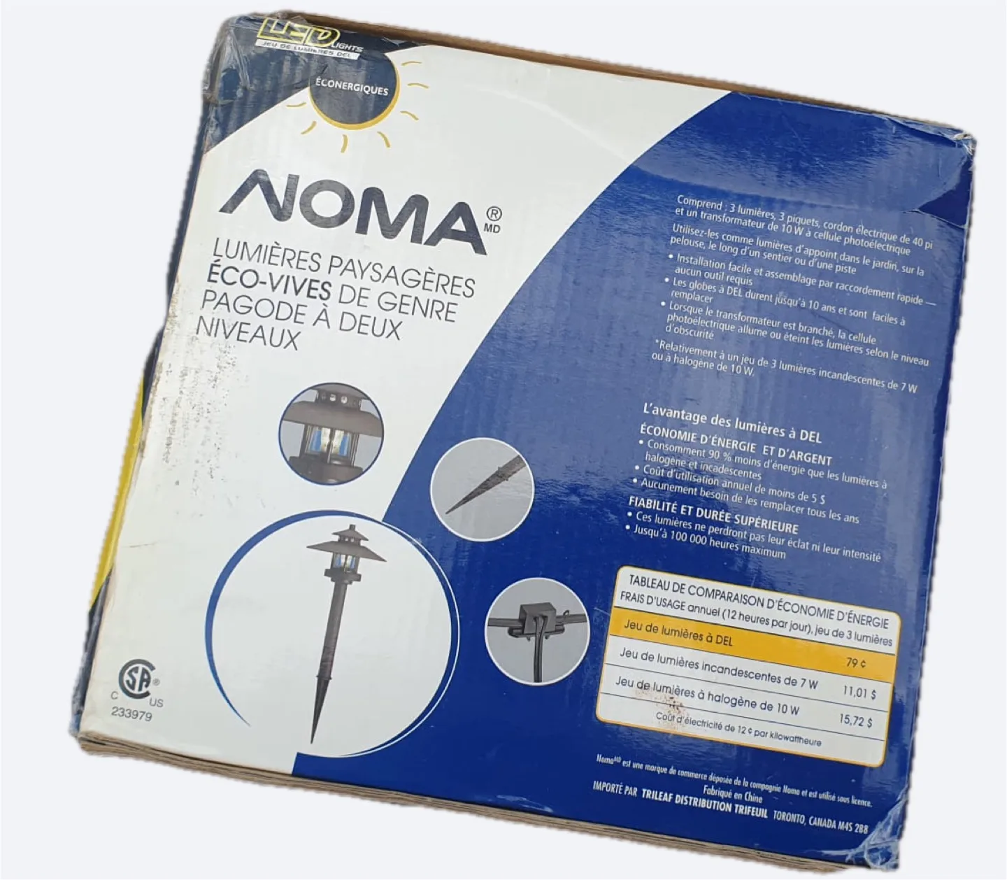 NOMA Eco-Vives Two-Tier Pagoda Pathway Lights thumbnail