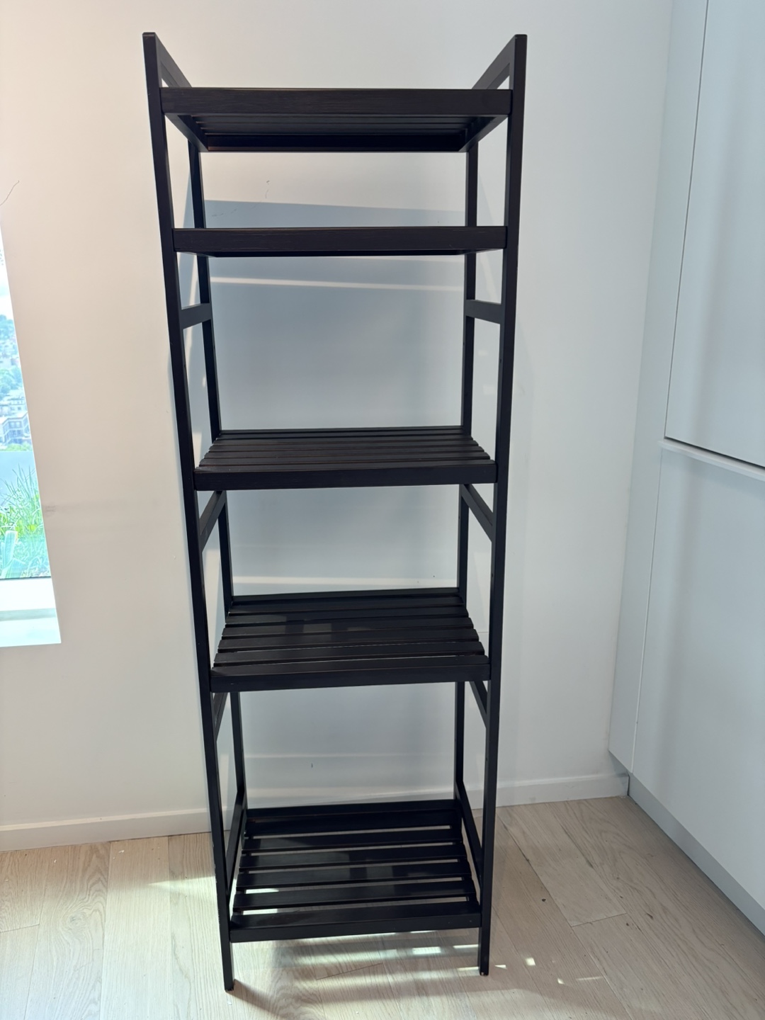 Black 5-Tier Wooden Shelf - photo 4