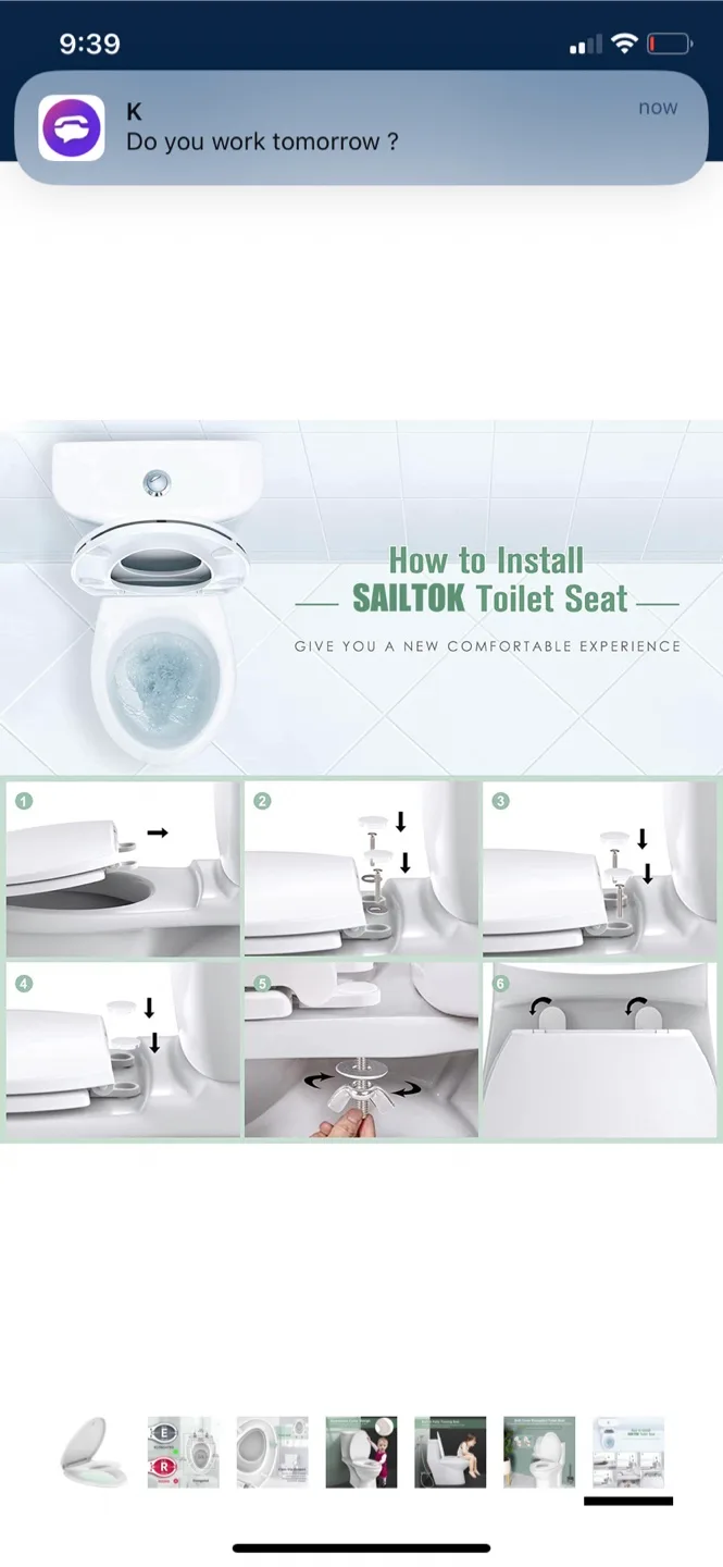 Elongated Toilet Seat with Built-in Potty Training Seat image indicator(8)