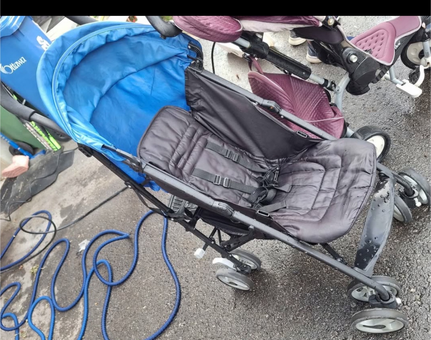Used Blue Stroller