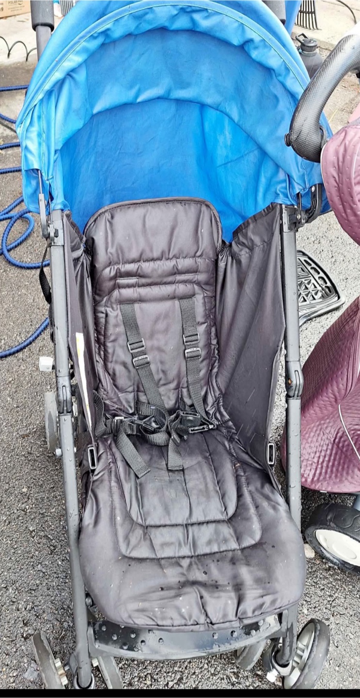 Used Blue Stroller - photo 2