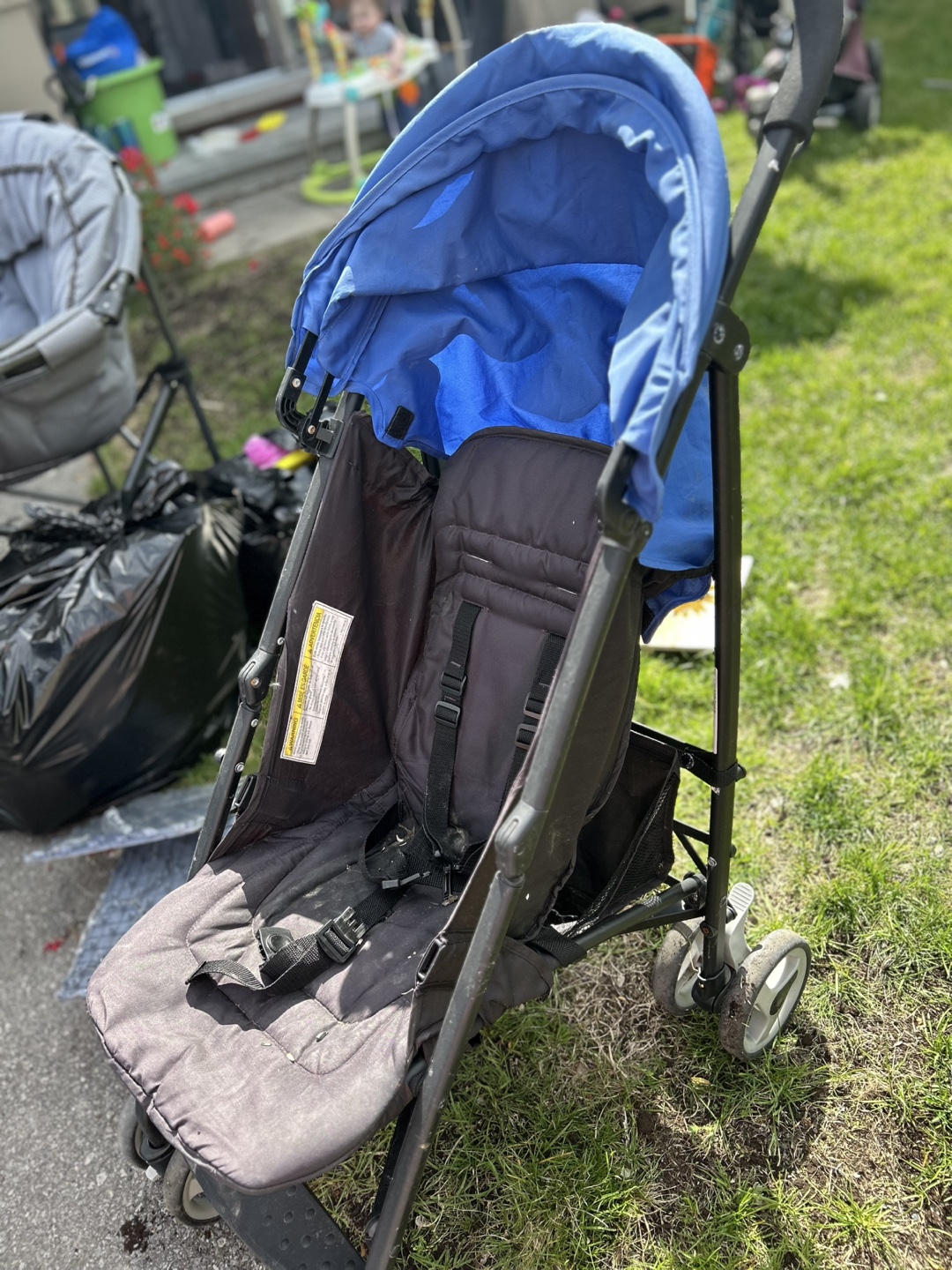 Used Blue Stroller - photo 3