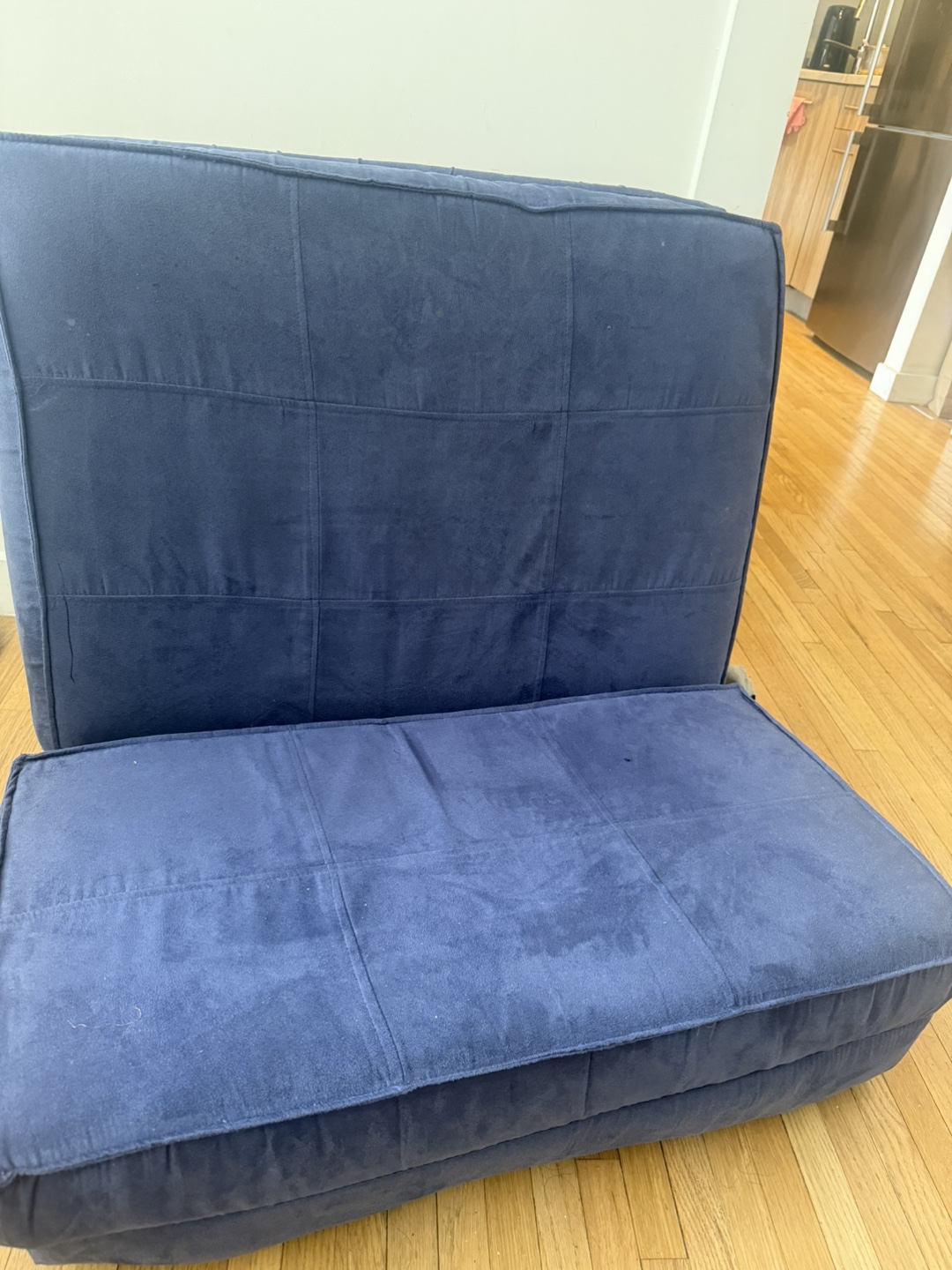 Foldable Navy Blue Futon Mattress