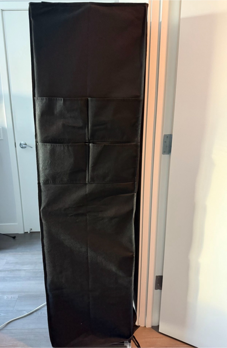 Black Fabric Wardrobe Closet Organizer - photo 3