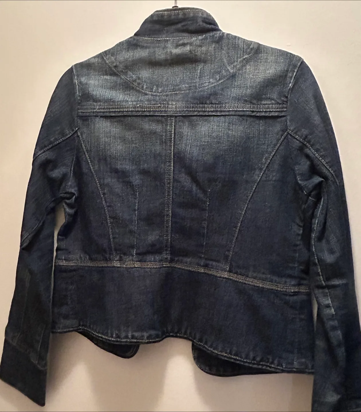 Women's Dark Wash Denim Jacket Size M image indicator(2)