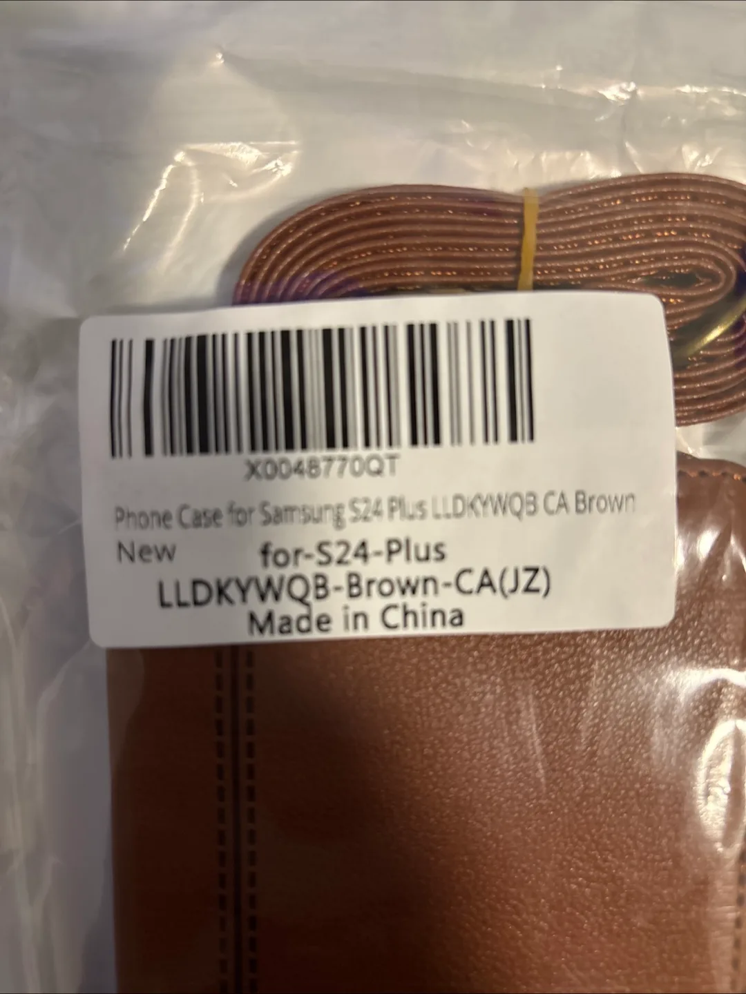 New Brown Samsung S24 Plus Phone Case with Neck Strap image indicator(2)