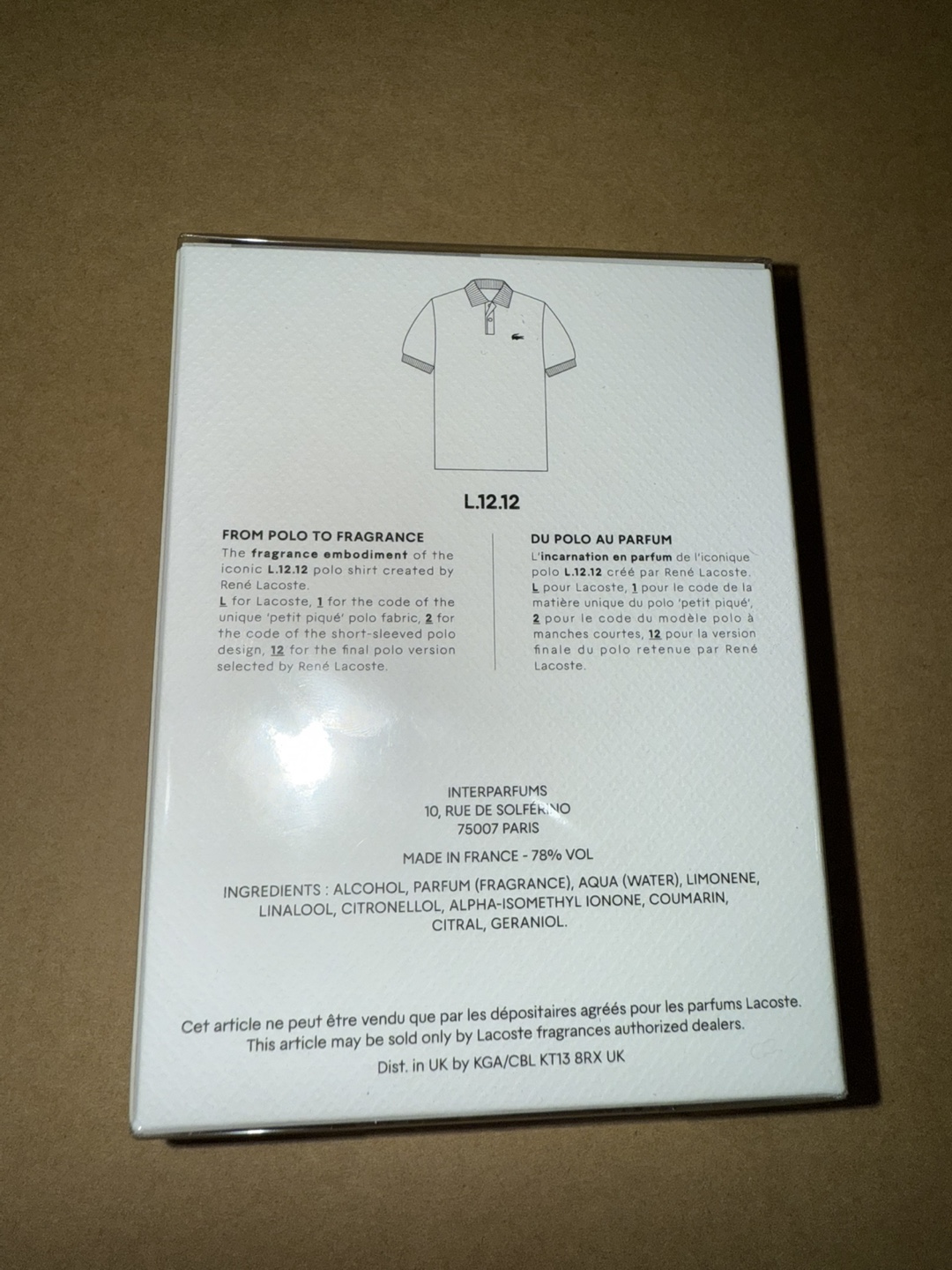 Lacoste L.12.12 Blanc Eau de Parfum 100ml - photo 3