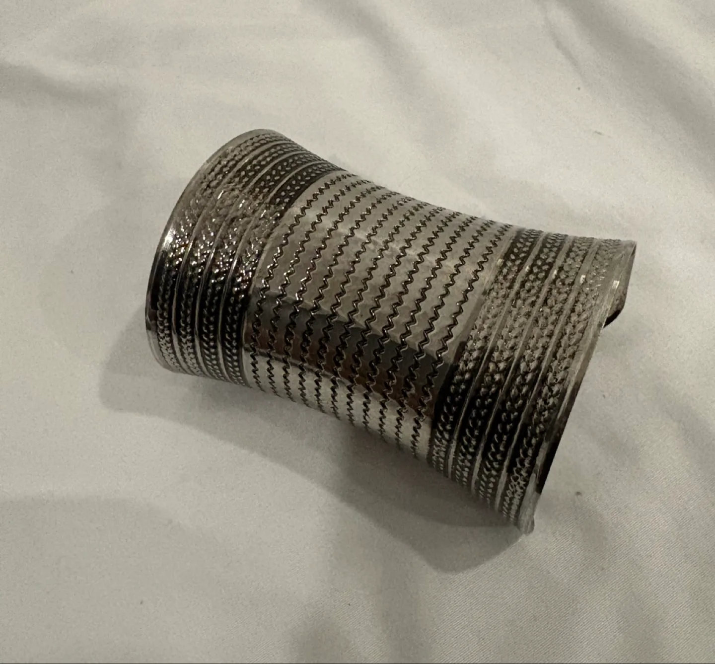 Silver Metal Cuff Bracelet thumbnail