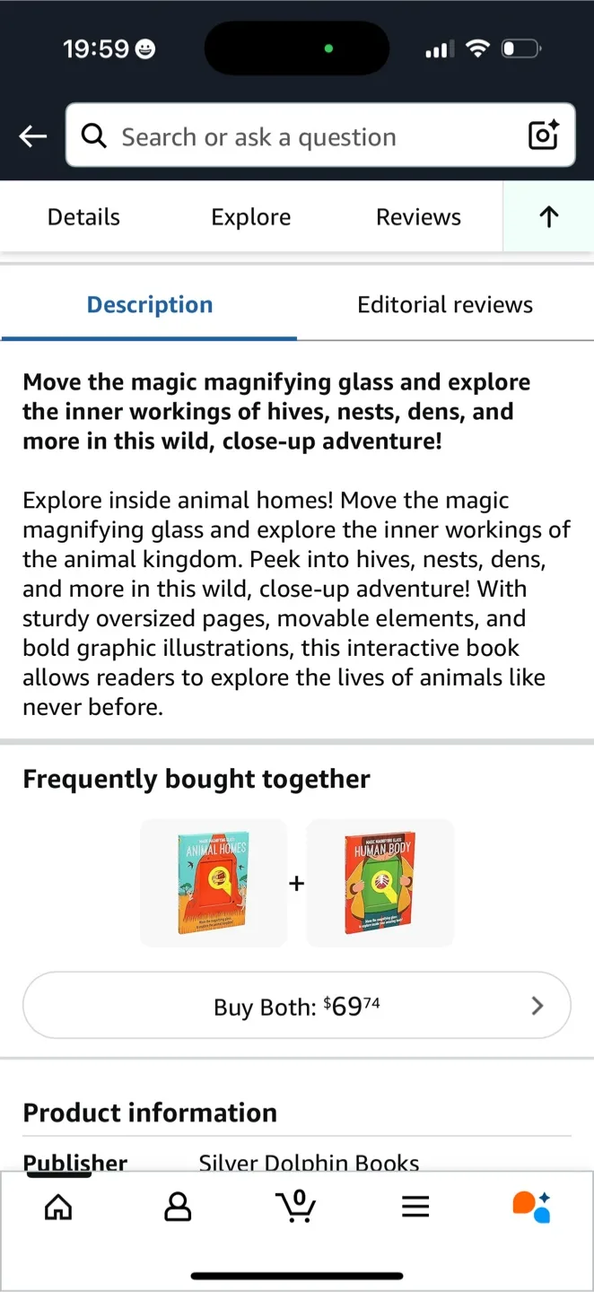 Animal Homes: Magic Magnifying Glass Interactive Board Book image indicator(2)
