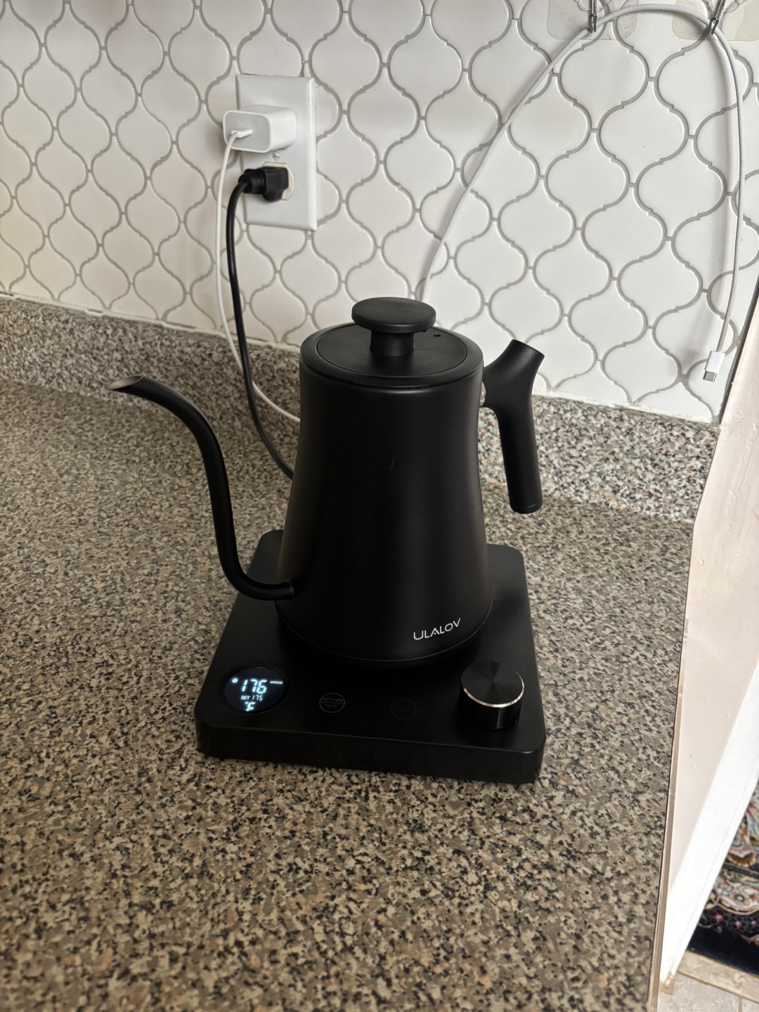 Ulalov Electric Gooseneck Kettle with Temperature Control