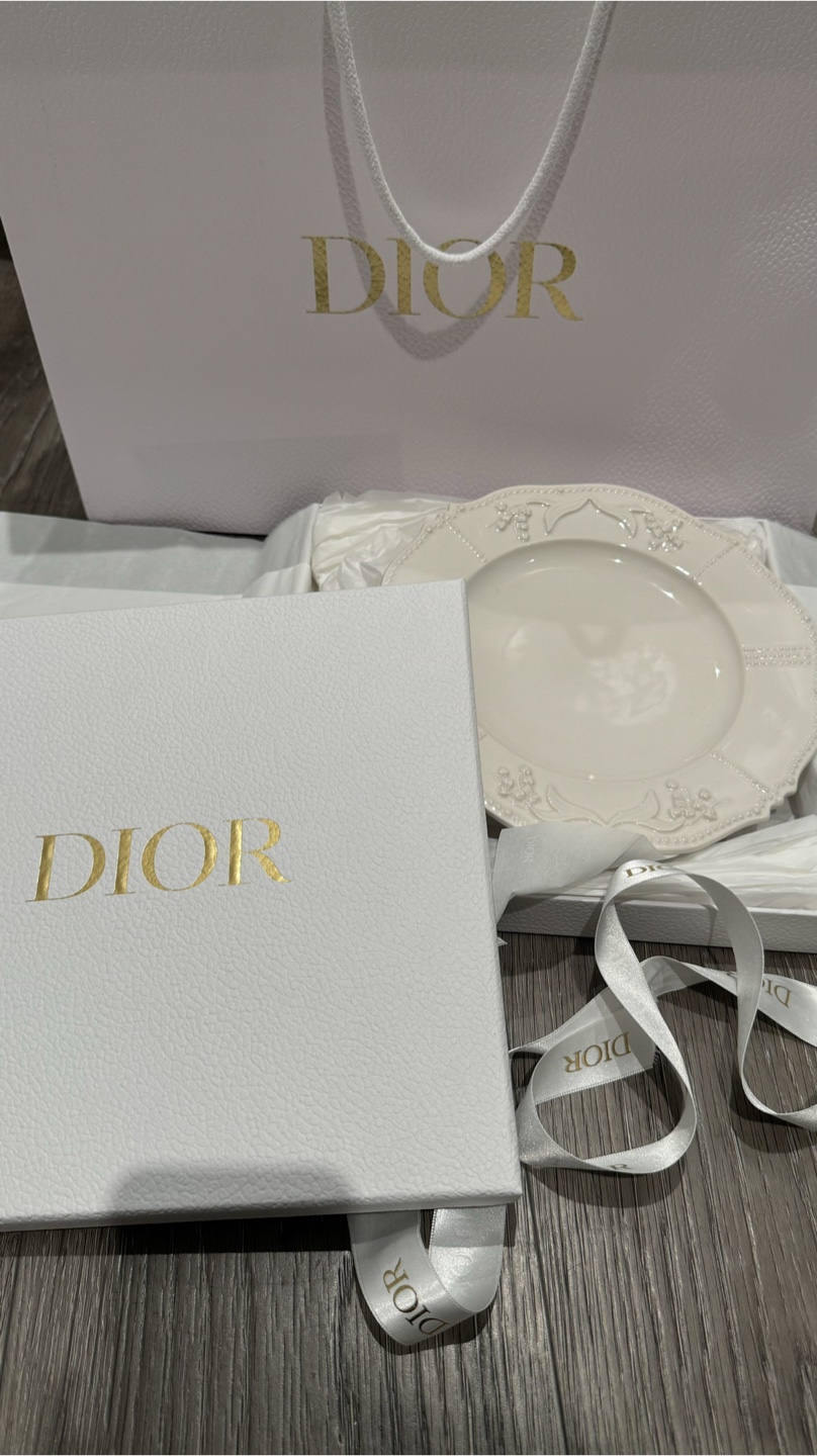 Authentic with receipt- Dior Dessert Plate