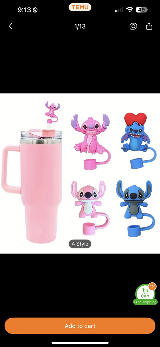 4 Character Straw Toppers