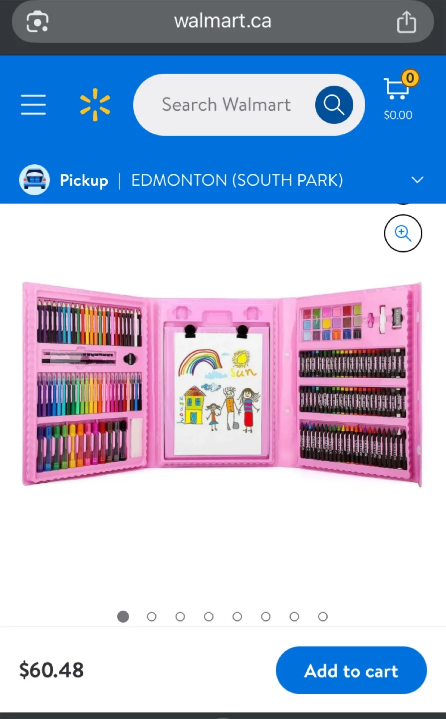 176-piece Art Set - Crayons, Markers, Watercolors, Pencils &… thumbnail