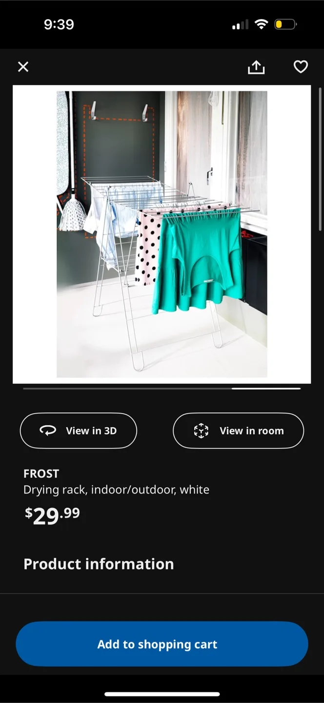 IKEA FROST White Drying Rack image indicator(4)