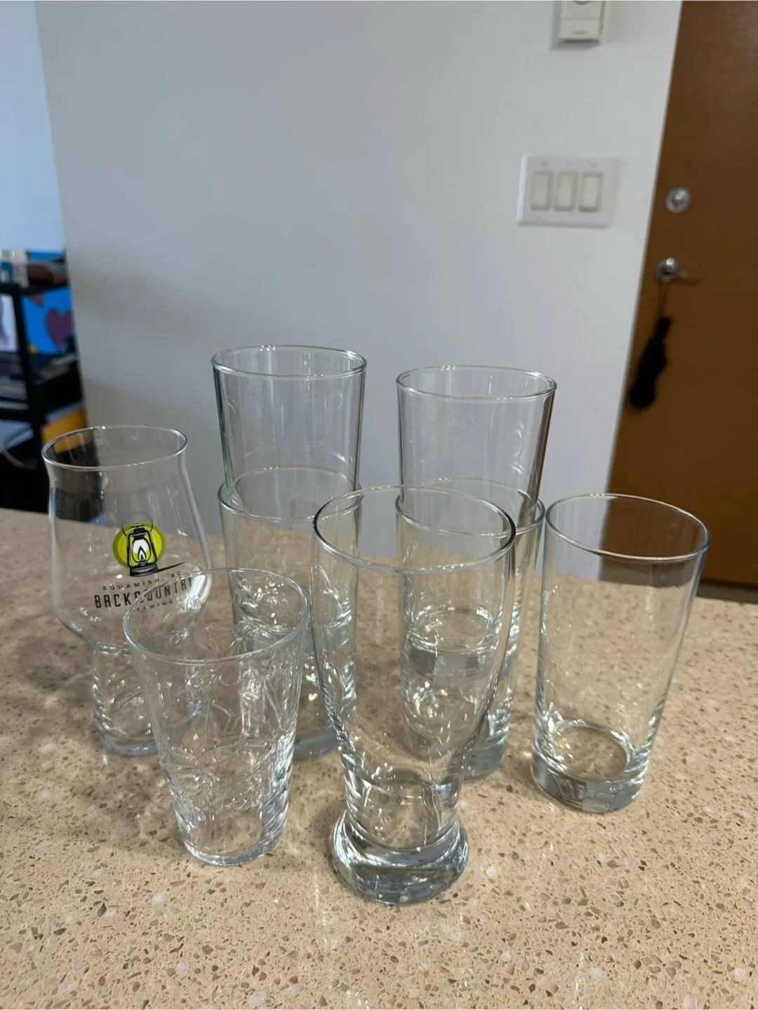 Assorted drinking glasses thumbnail