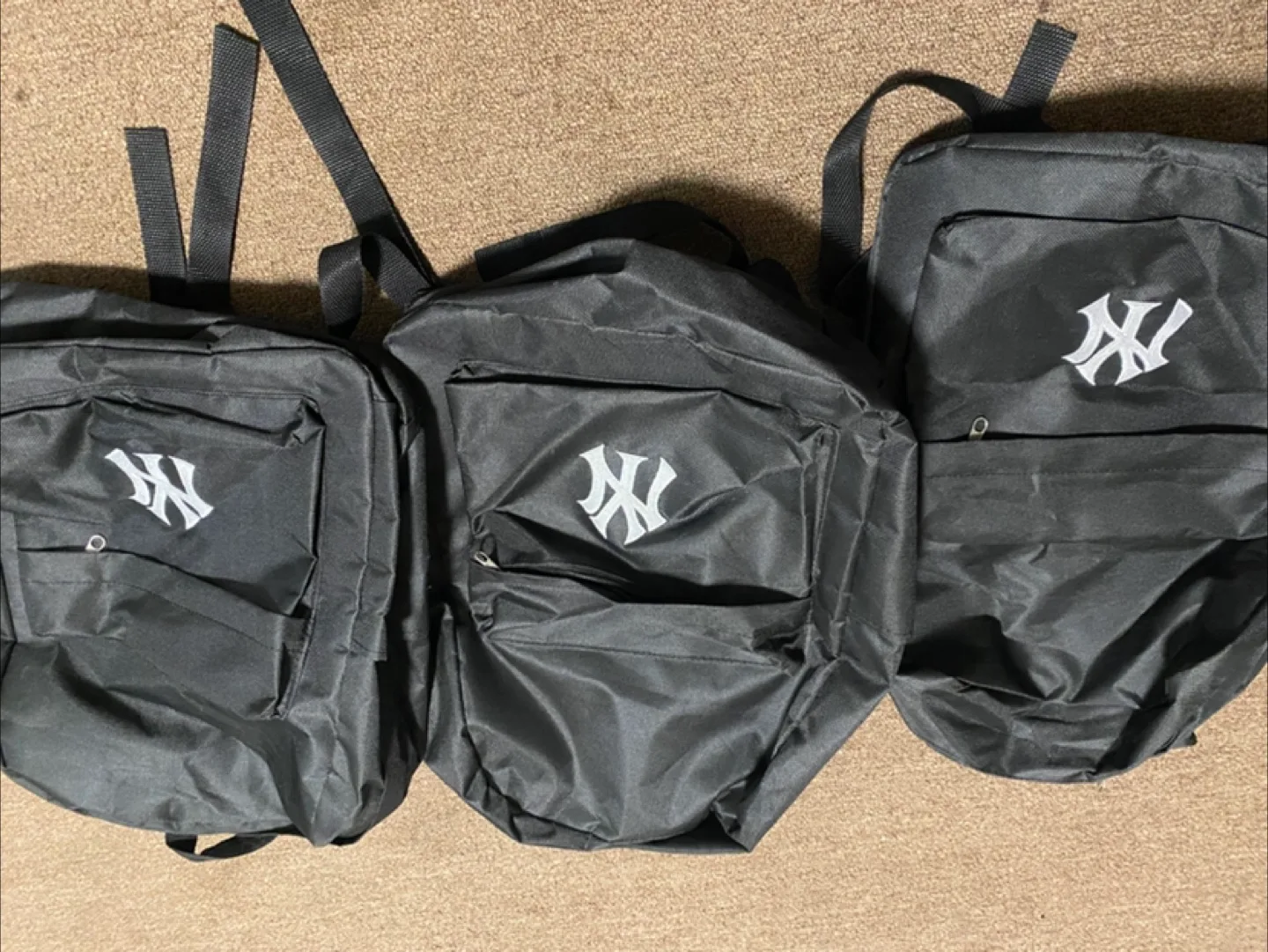 Three Black New York Yankees Backpacks #freecycle image indicator(2)