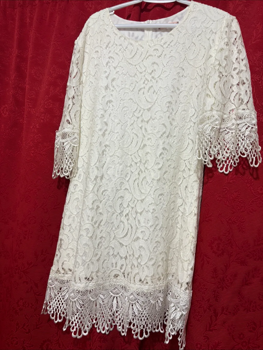 Donna Collection White Lace Top - Size XXL thumbnail