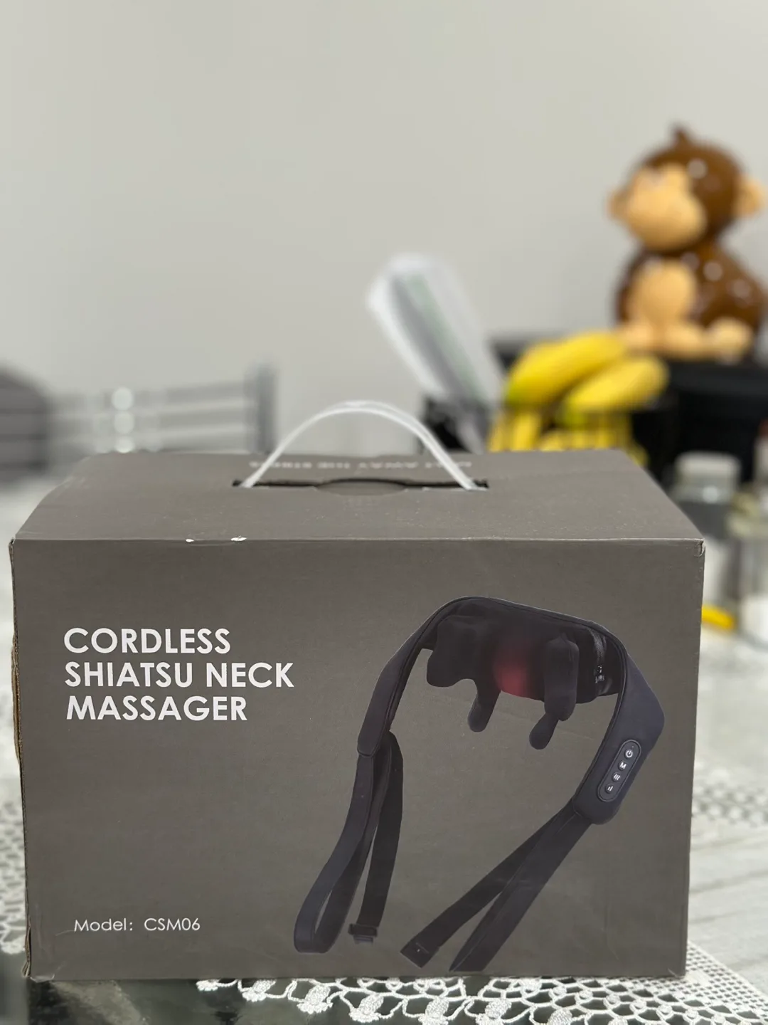 KNQZE Cordless Shiatsu Neck Massager with Heat thumbnail
