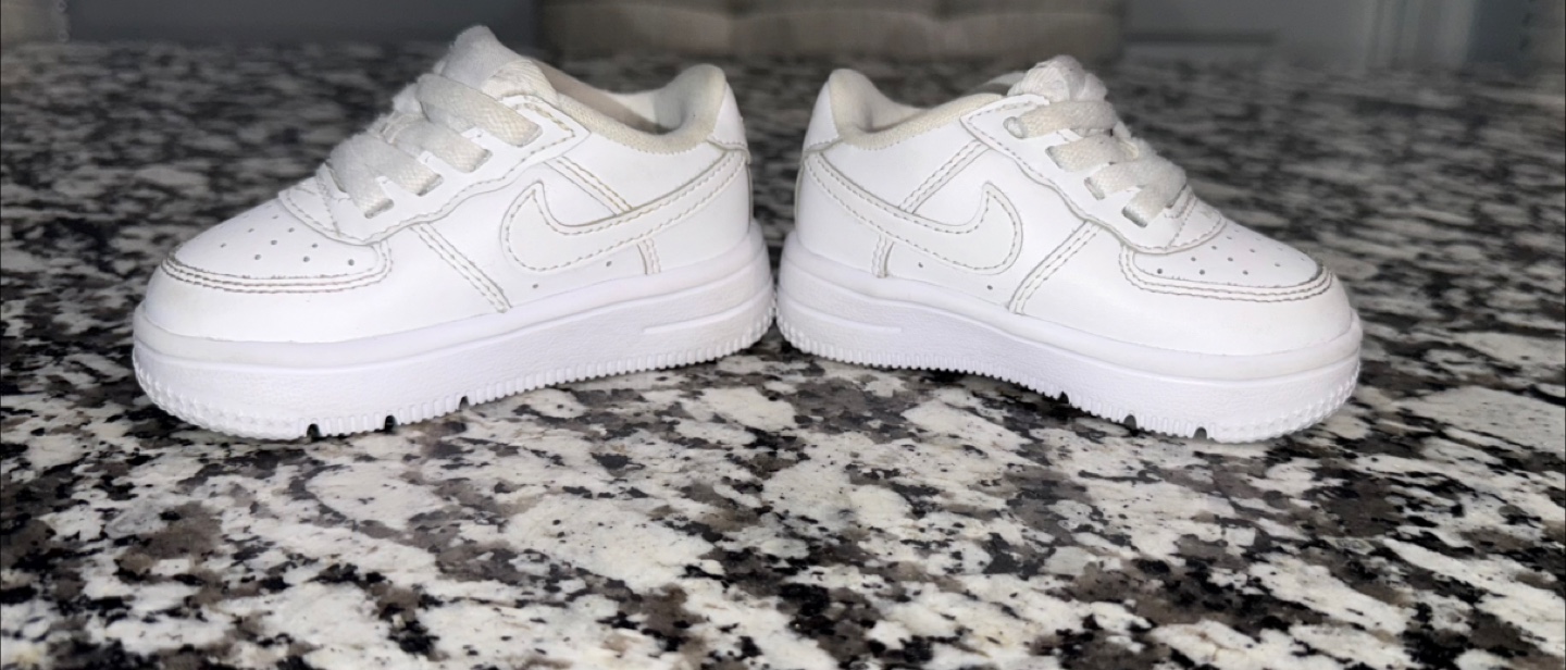 Nike Air Force 1 Low EasyOn Toddler/Baby white Size 4 - photo 5