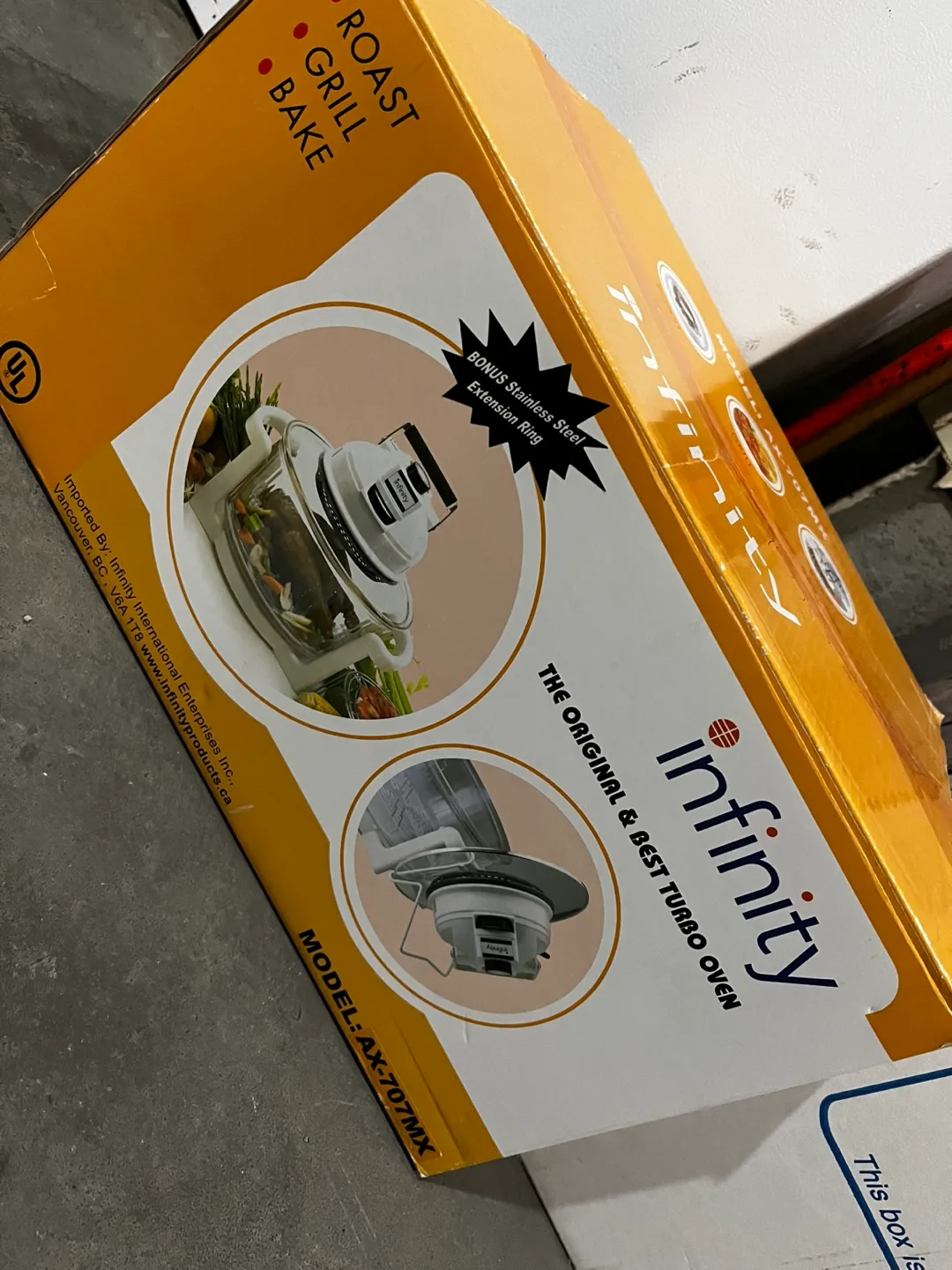 Infinity Turbo Oven - Model AK-07MX - New in Box thumbnail
