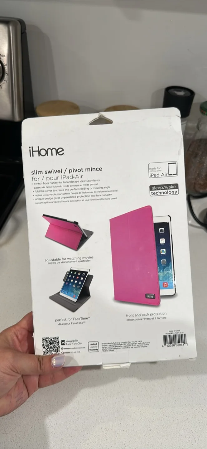 iHome Slim Swivel iPad Air Case - Pink thumbnail