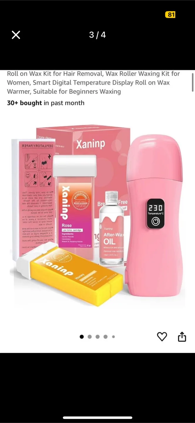 Xaninp Roll-on Waxing Kit - Hair Removal thumbnail