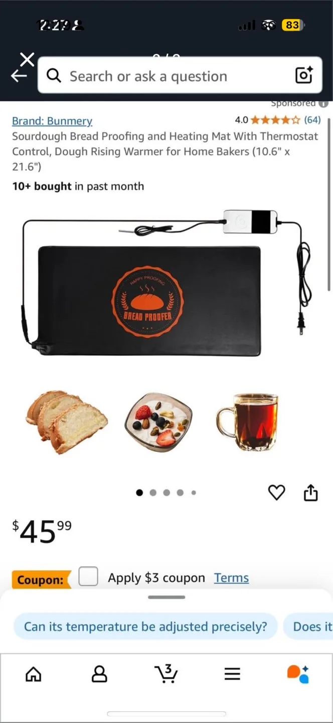 New Bunnery Bread Proofing Mat thumbnail