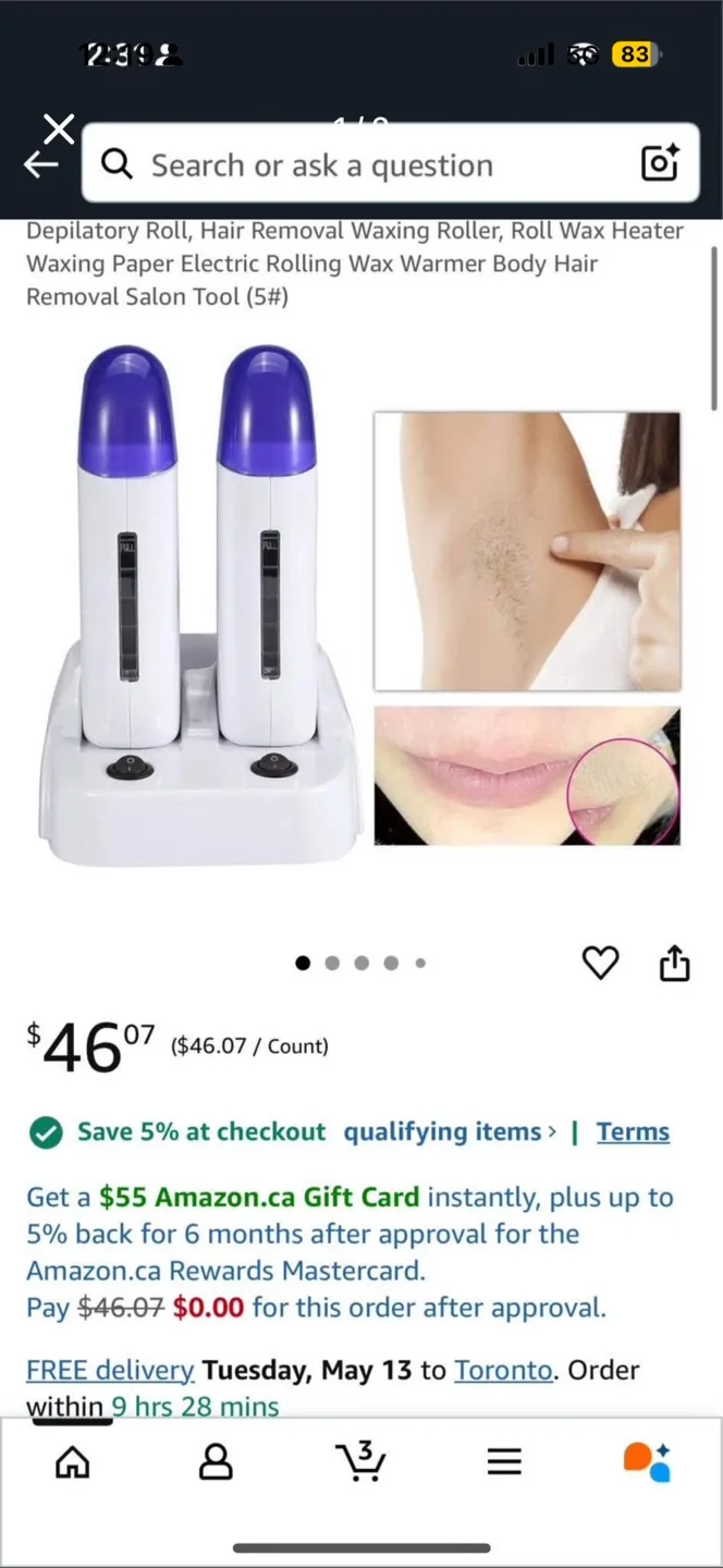 Double Roll-on Wax Heater thumbnail