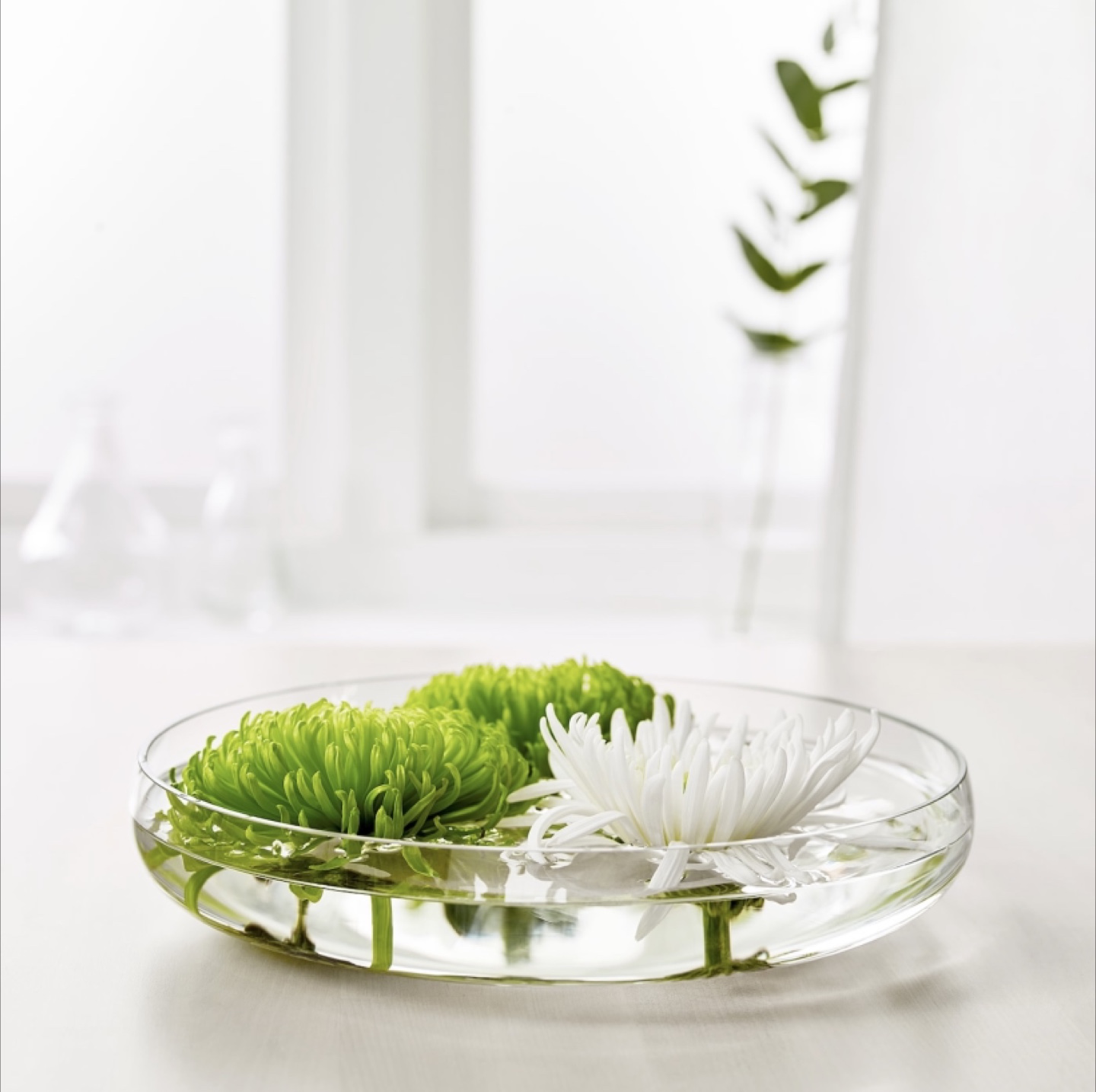 Ikea Clear Glass Bowl 26cm - Decorative Centerpiece - photo 3