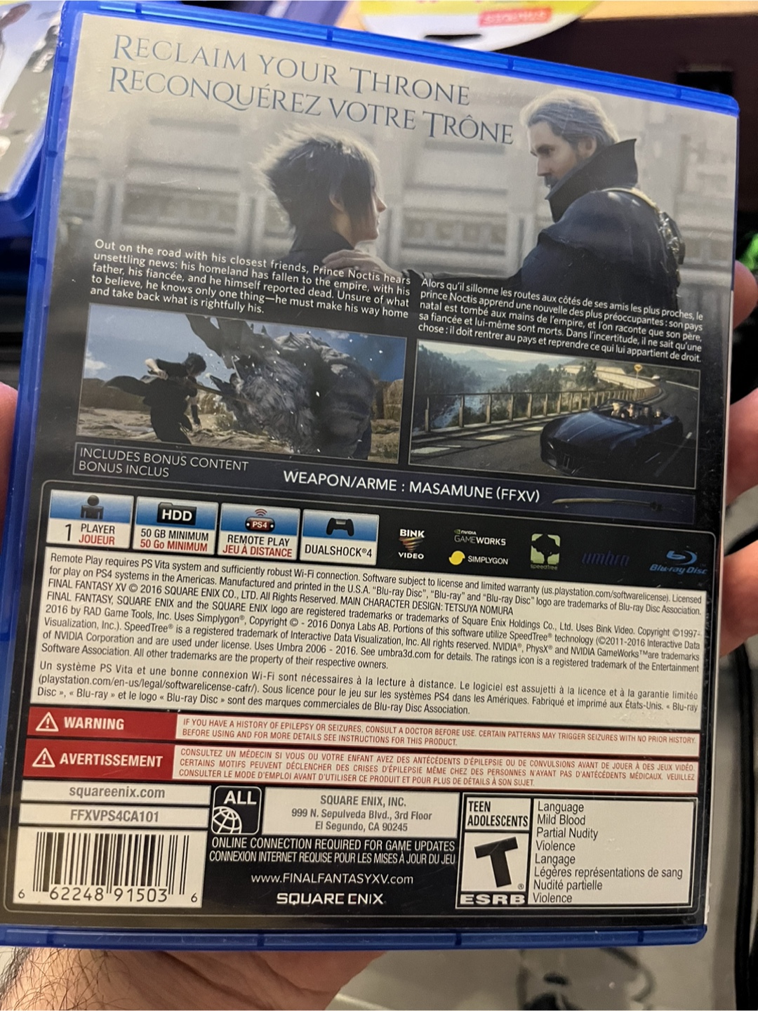 PS4 Final Fantasy XV Day One Edition - photo 2