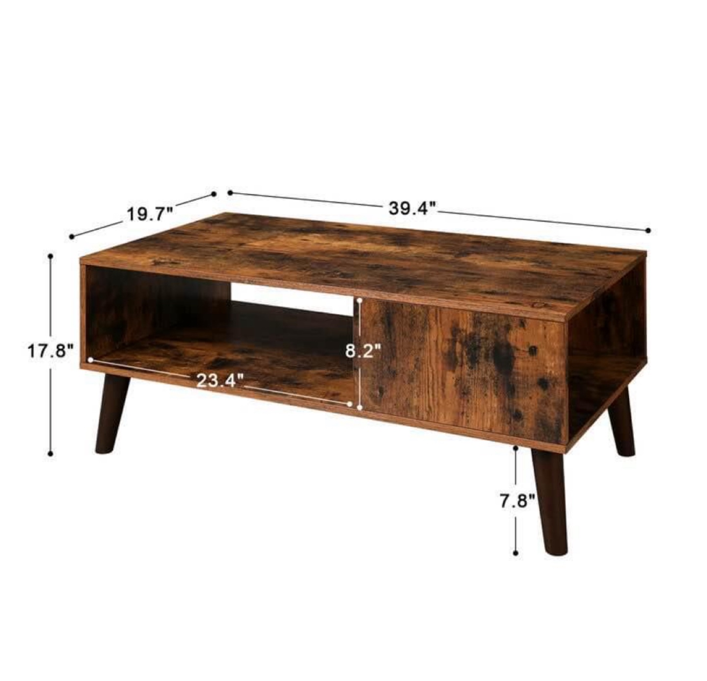 Mid-Century Modern Coffee Table with Storage - photo 4