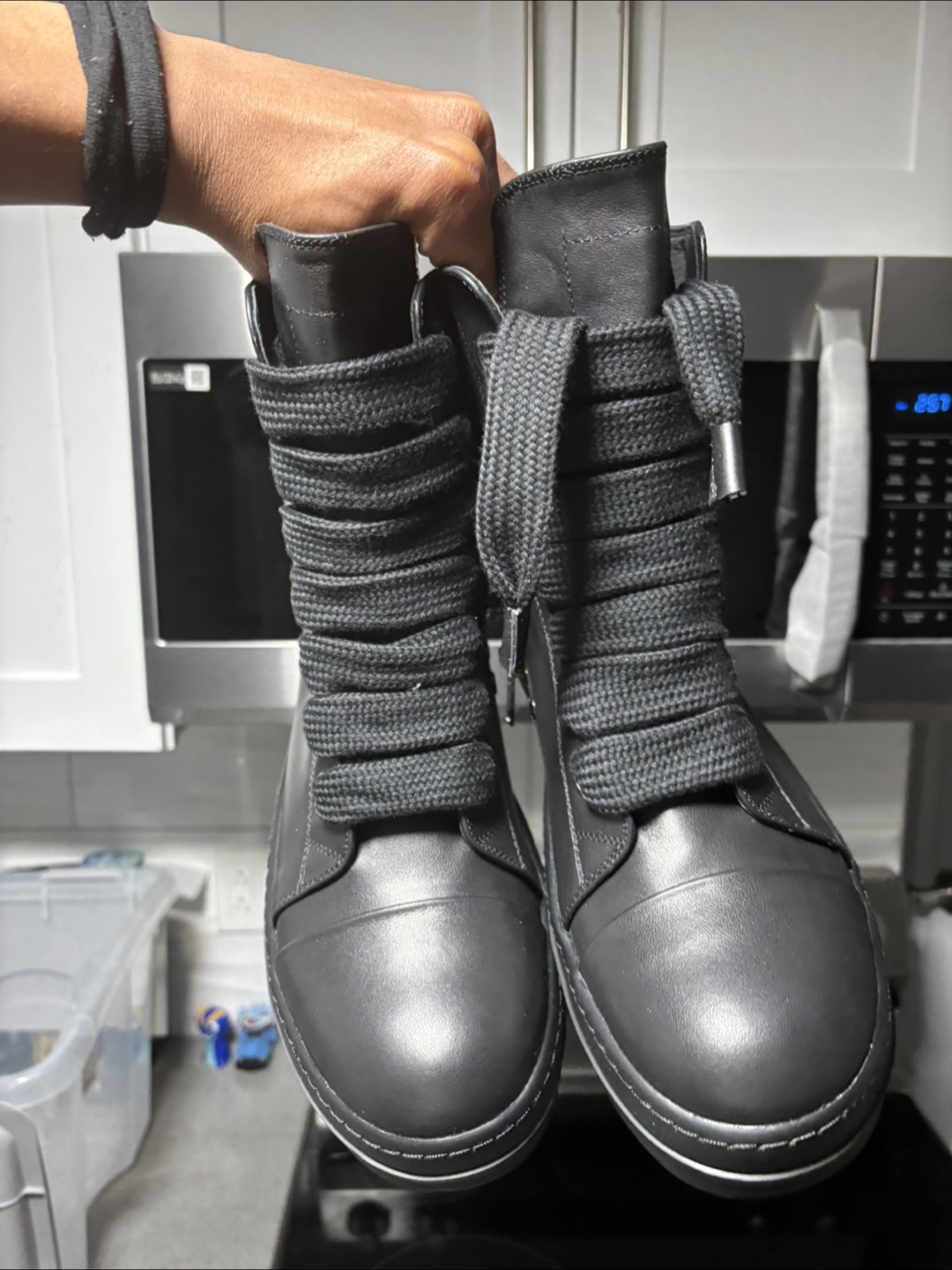 Triple Black Rick Owen’s size 12 - photo 2