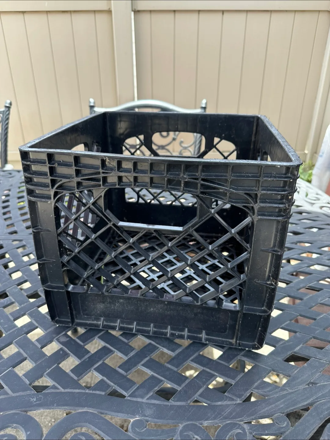 Black Plastic Milk Crate #freecycle thumbnail