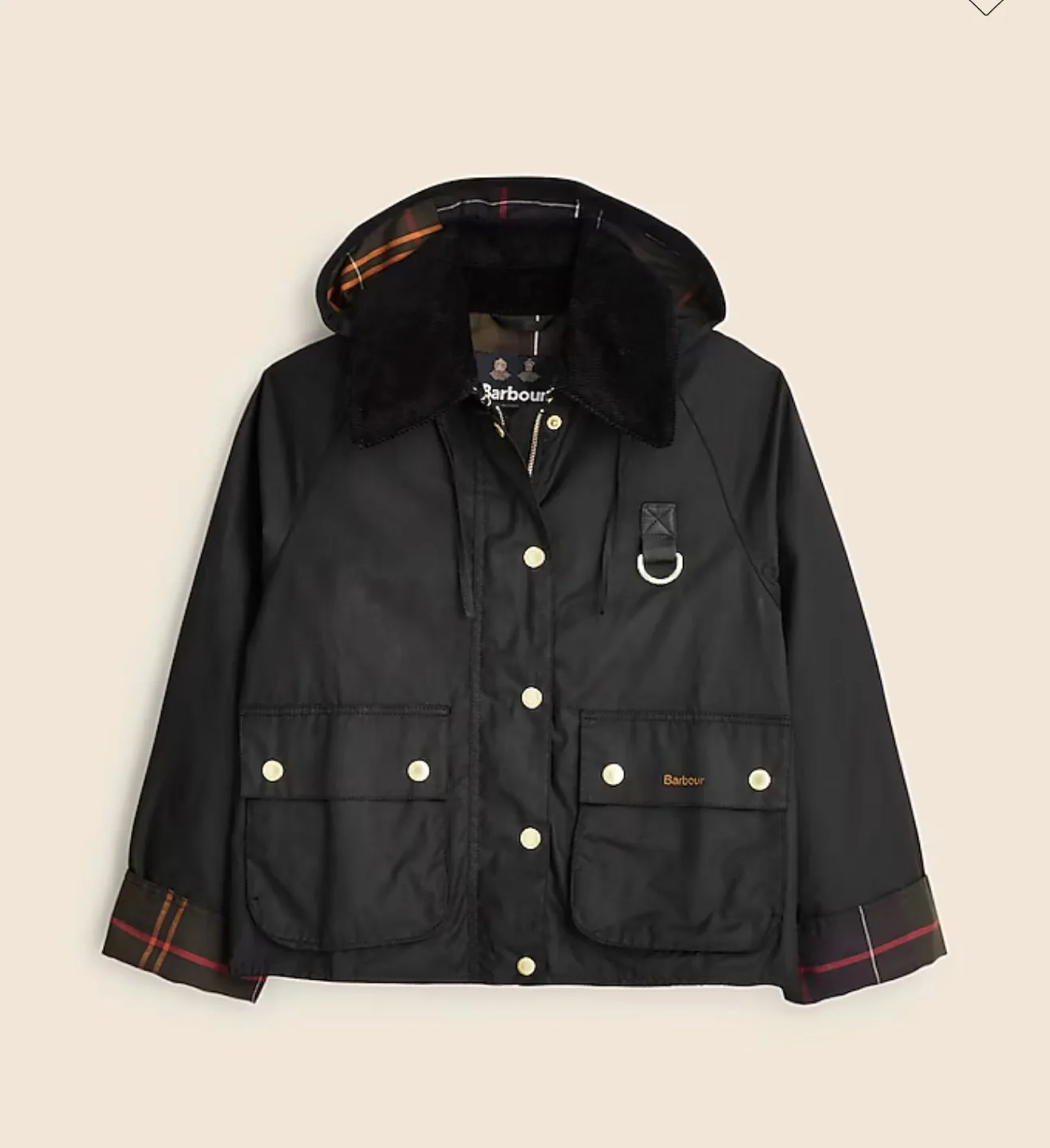 NWT Barbour Reighton Wax Jacket - Size 8 thumbnail