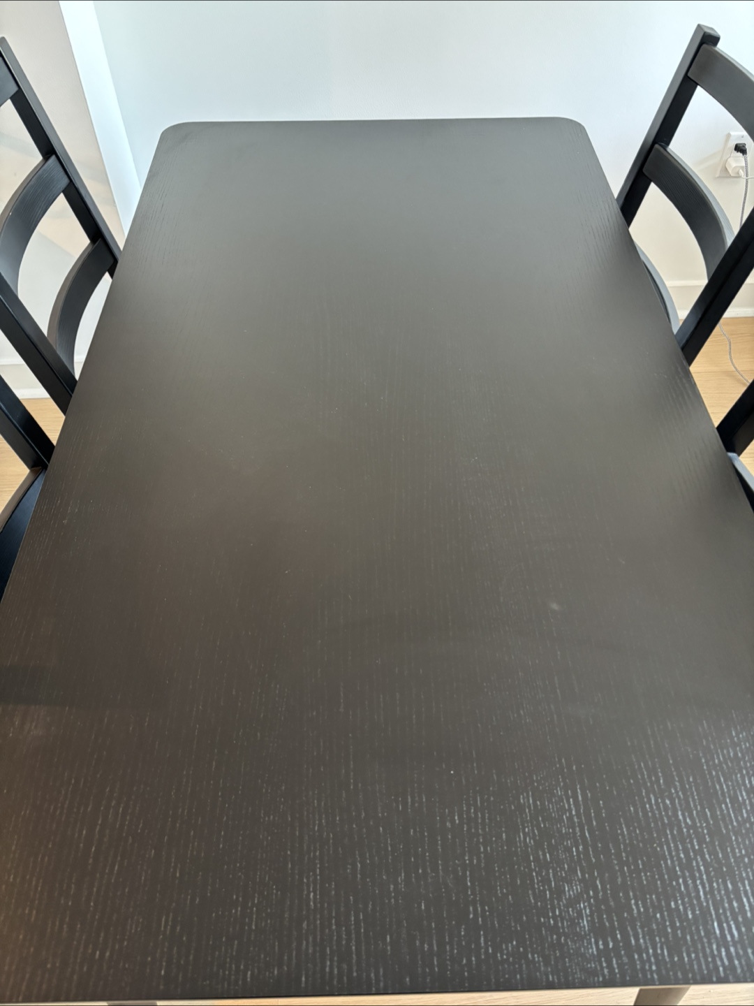 Black Dining Table Set with 4 Chairs - photo 3