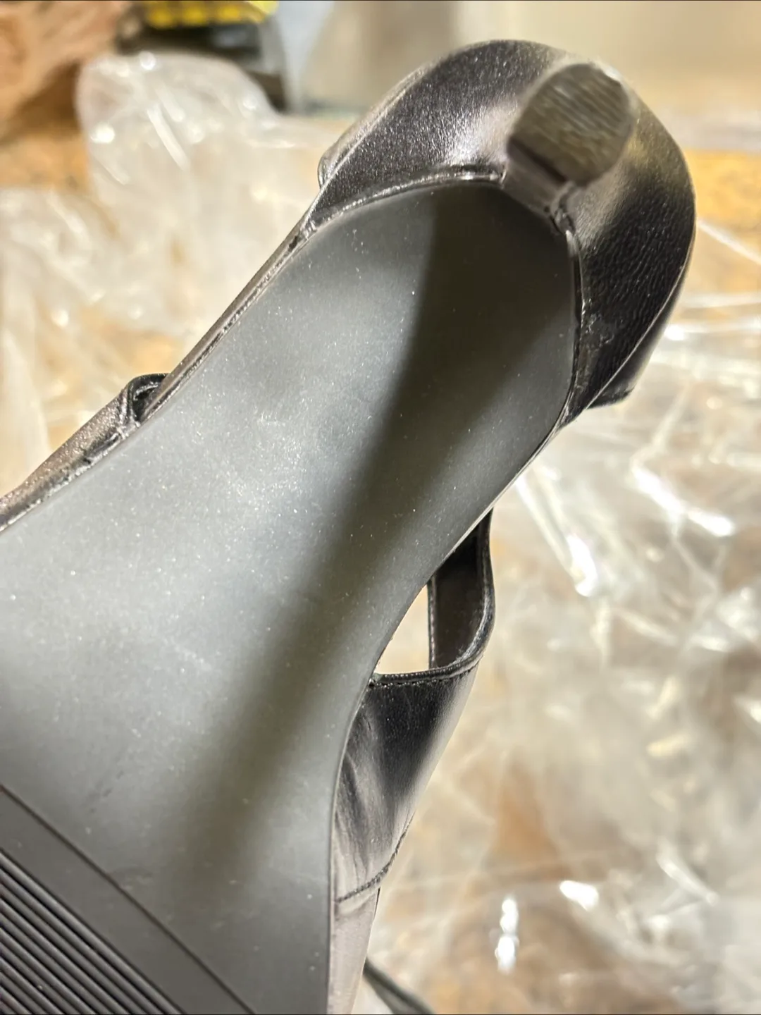 Sandler  Black Leather Lace-Up Heels image indicator(6)