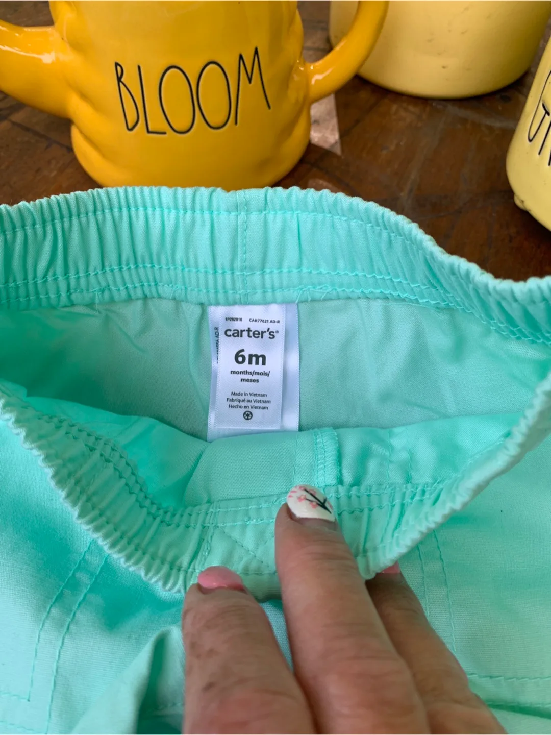 Carter's 6m Baby Boy's Peach Polo Shirt and Shorts Set image indicator(8)