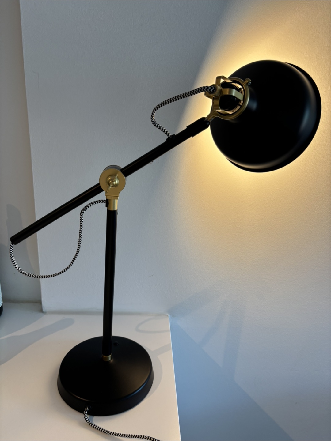 Black and Gold Adjustable Desk Lamp - photo 2