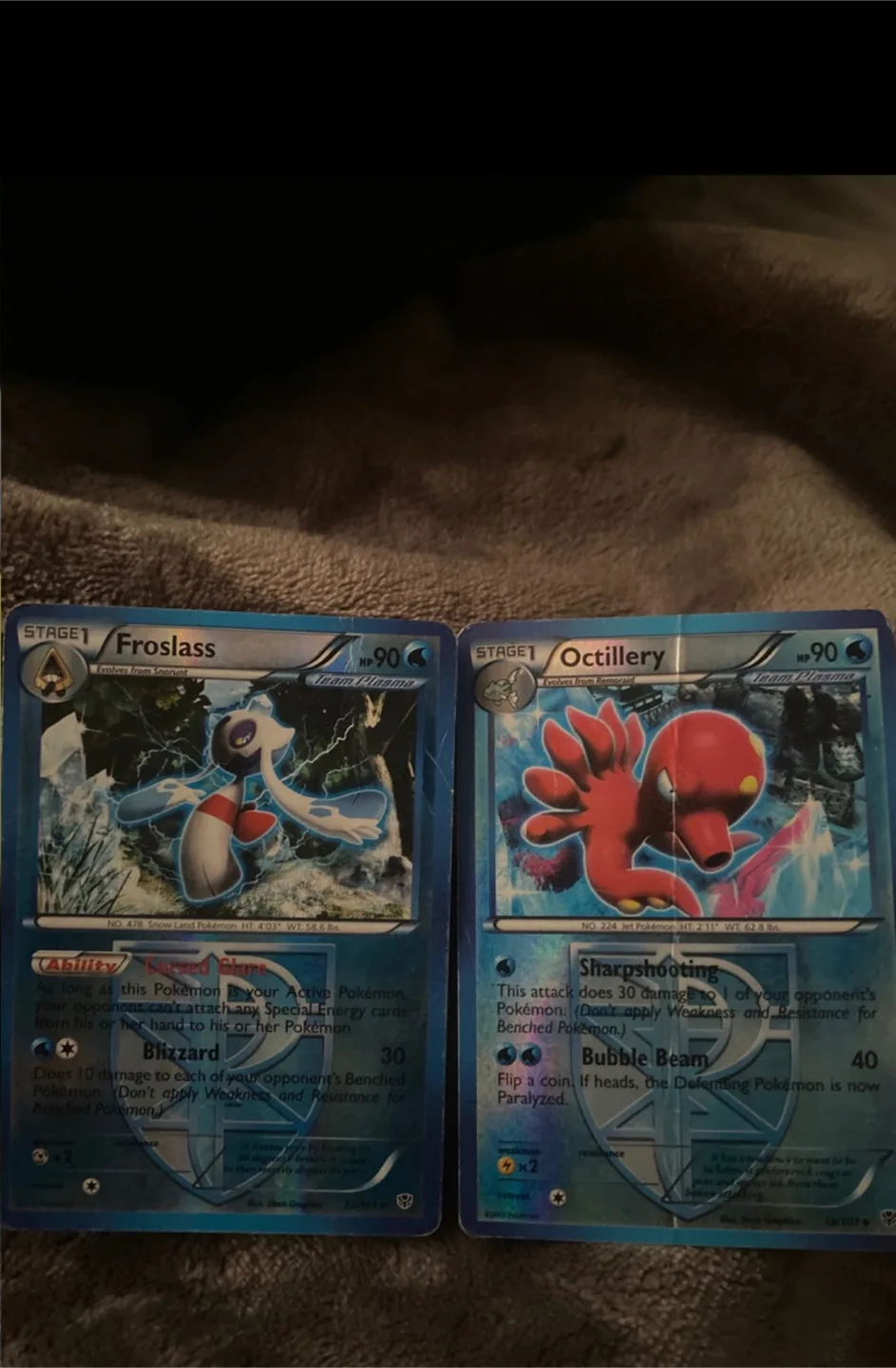 Pokemon Cards - Charizard, Lucario, Froslass, and Octillery image indicator(2)