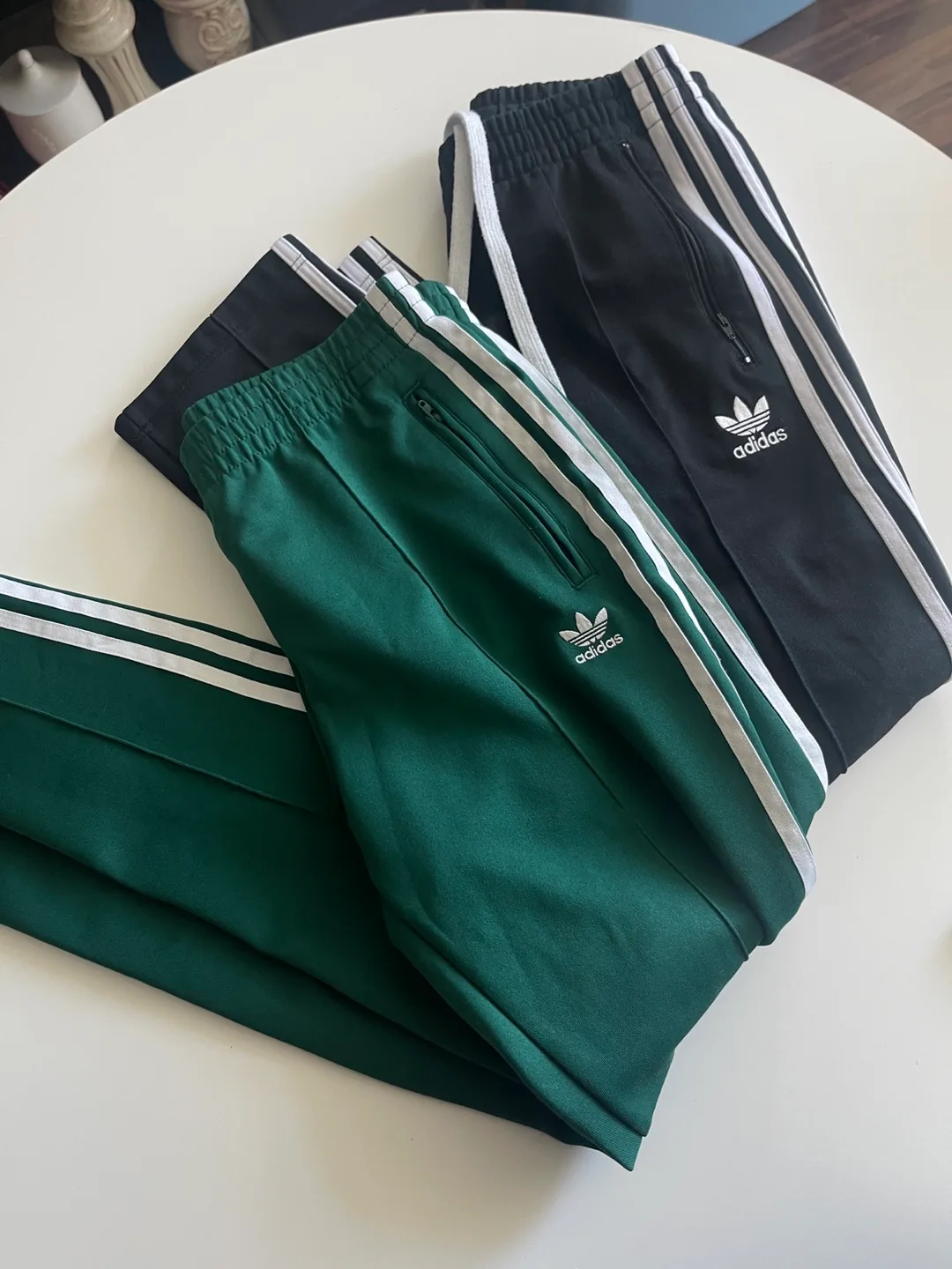 Adidas Track Pants - Green and Black thumbnail