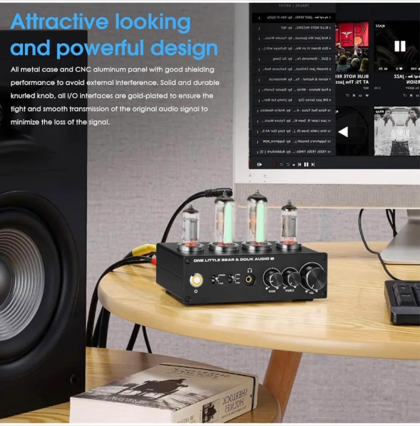 Douk Audio T9 Vacuum Tube Phono Stereo Turntable Preamplifier. image indicator(9)