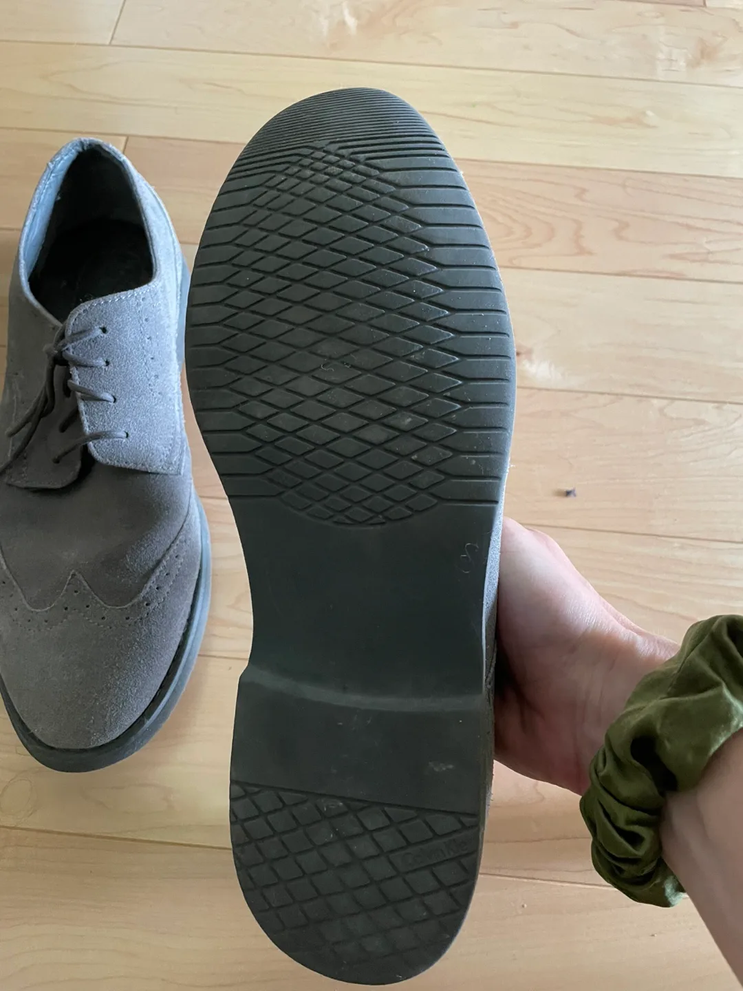 Calvin Klein Grey Suede Oxford Shoes - Men’s size 10 image indicator(2)