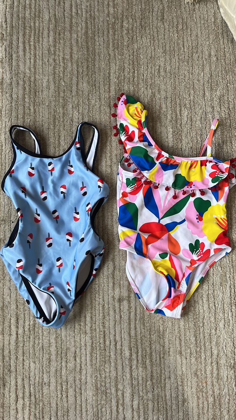 Two Girls' Swimsuits Size 4T