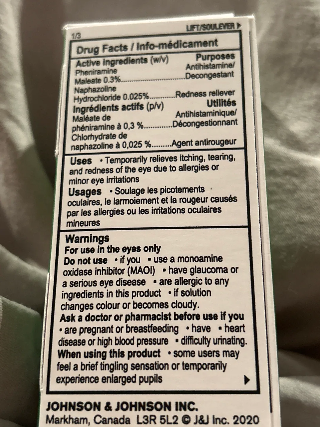 #freecycle unopened Visine Allergy Eye Drops image indicator(3)